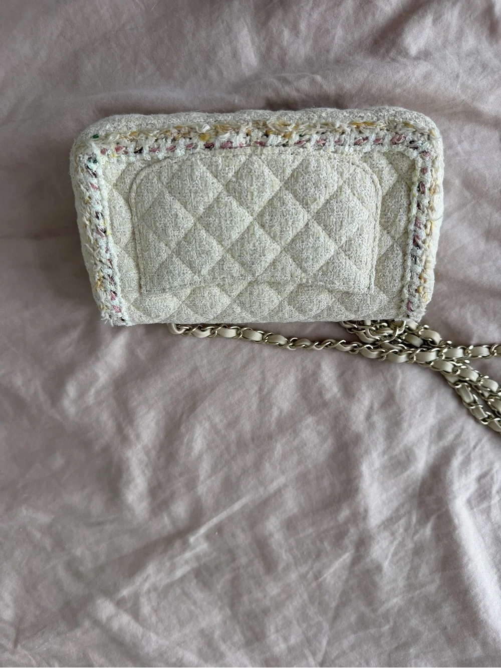 CHANEL cream tweed
